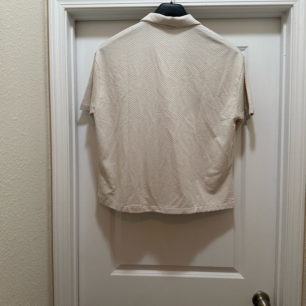 Skins Women’s Jules Top - Size 3 Color - Sandstone Check - NWT - Picture 4 of 8